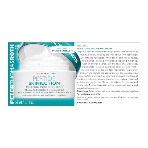 Peter Thomas Roth Peptide Skinjection cream closeup texture shows smooth consistency