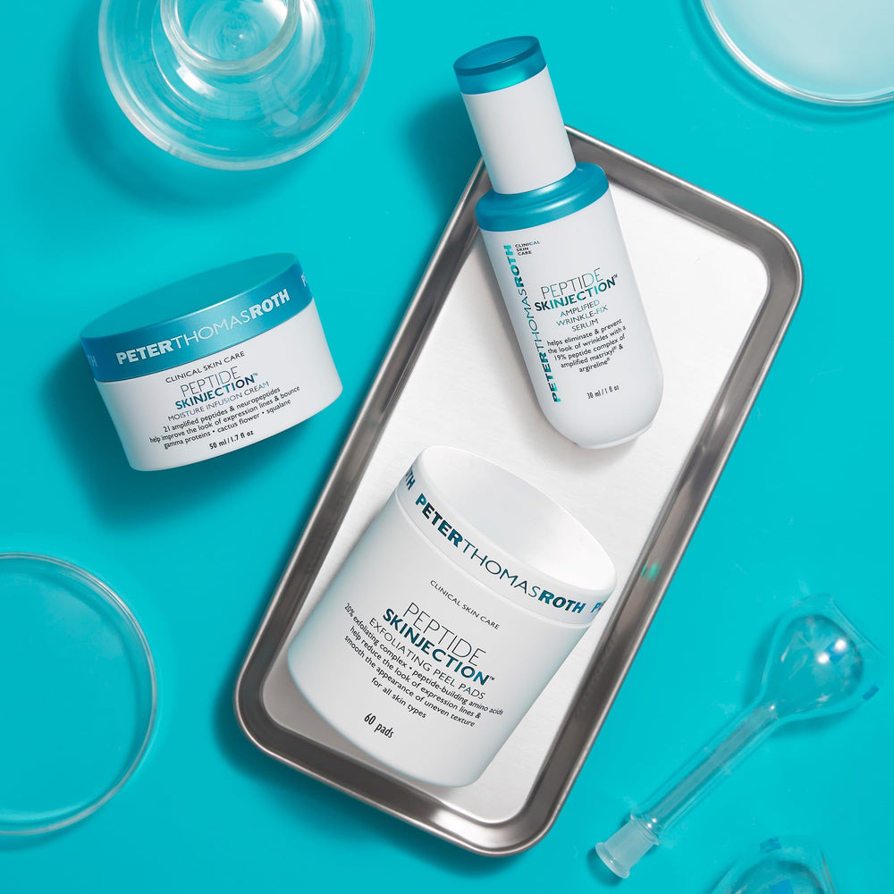 Smooth, radiant finish after using Peter Thomas Roth pads.