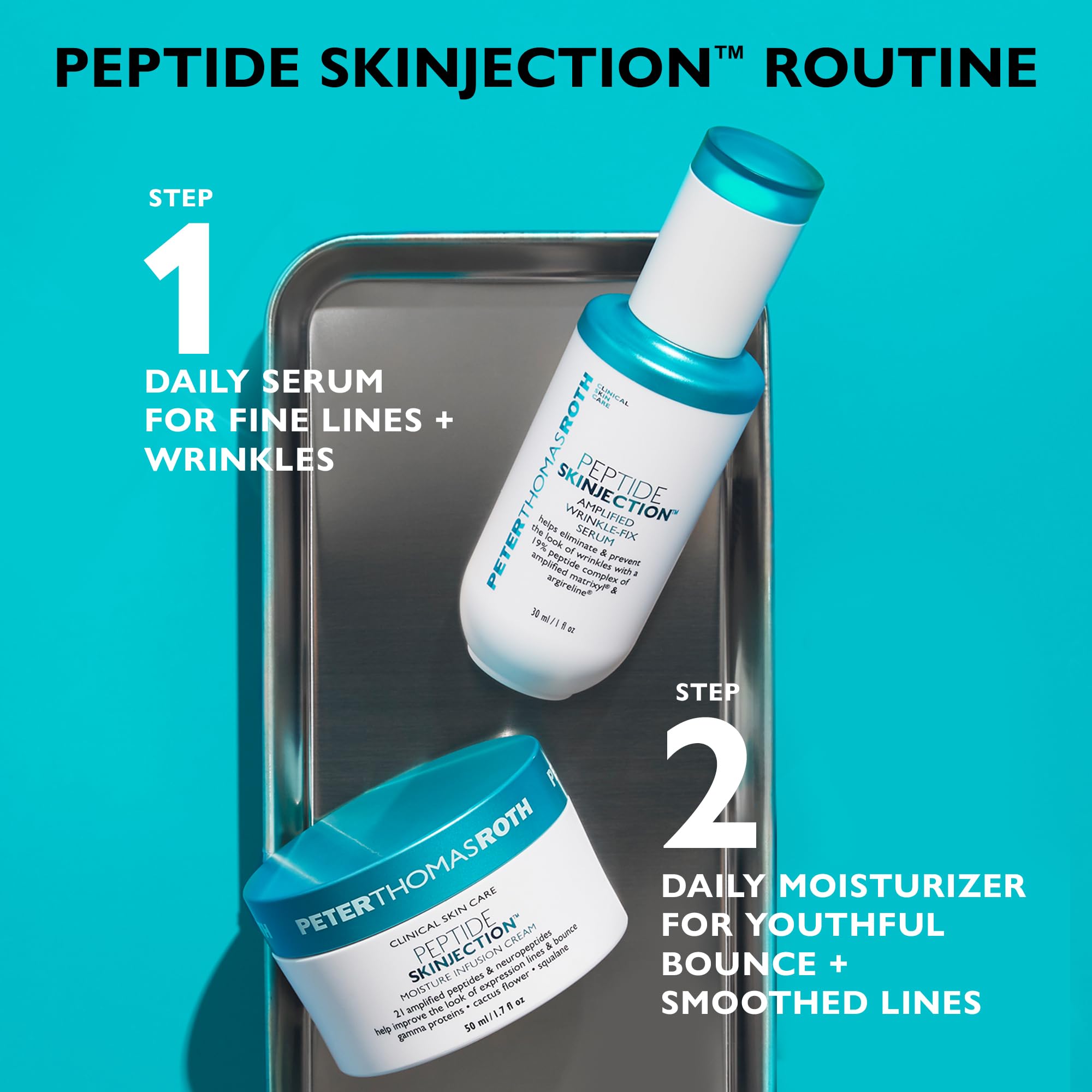 Peter Thomas Roth Peptide Skinjection refill pack emphasizes sustainable skincare routine