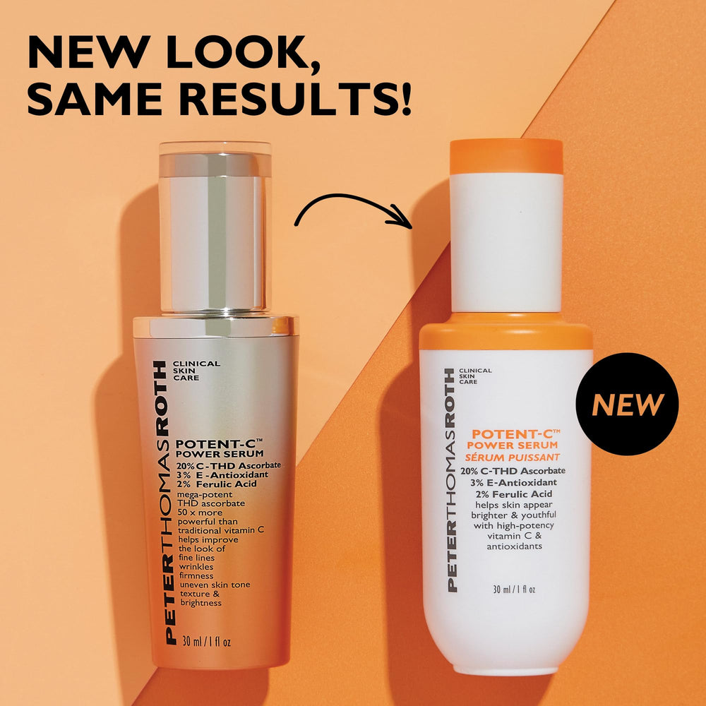 Peter Thomas Roth Potent-C Power Serum fragrance-free note communicates gentle daily use.
