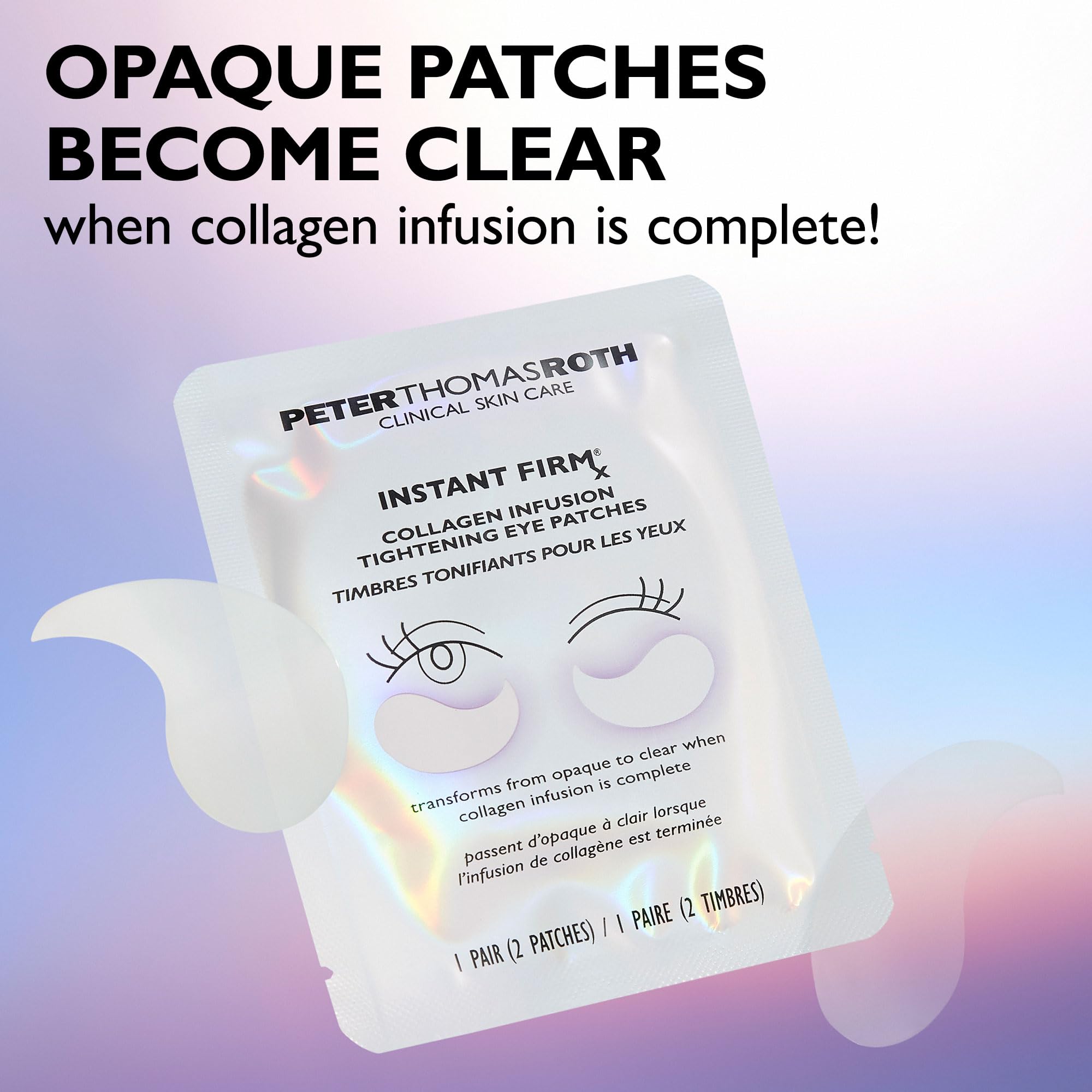 Peter Thomas Roth seaweed-extract eye patch delivering hydration and brightness.