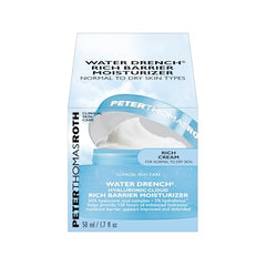 Peter Thomas Roth Water Drench bottle label closeup showing 30% hyaluronic acid formula