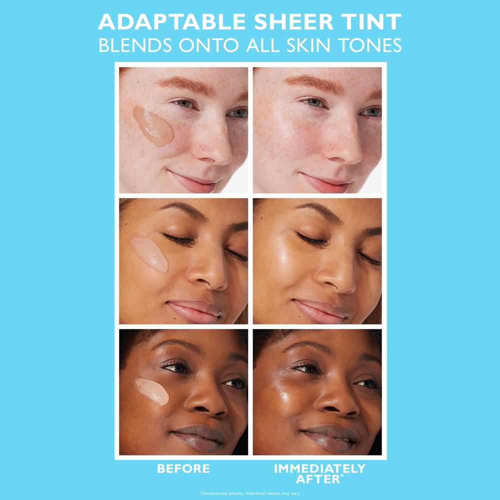 Cream-to-water texture demonstrated by Water Drench on skin