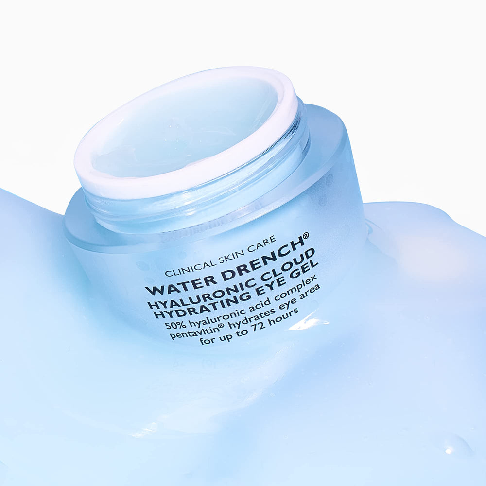 Peter Thomas Roth Water Drench Eye Gel hydrates with a hyaluronic acid complex for lasting moisture.
