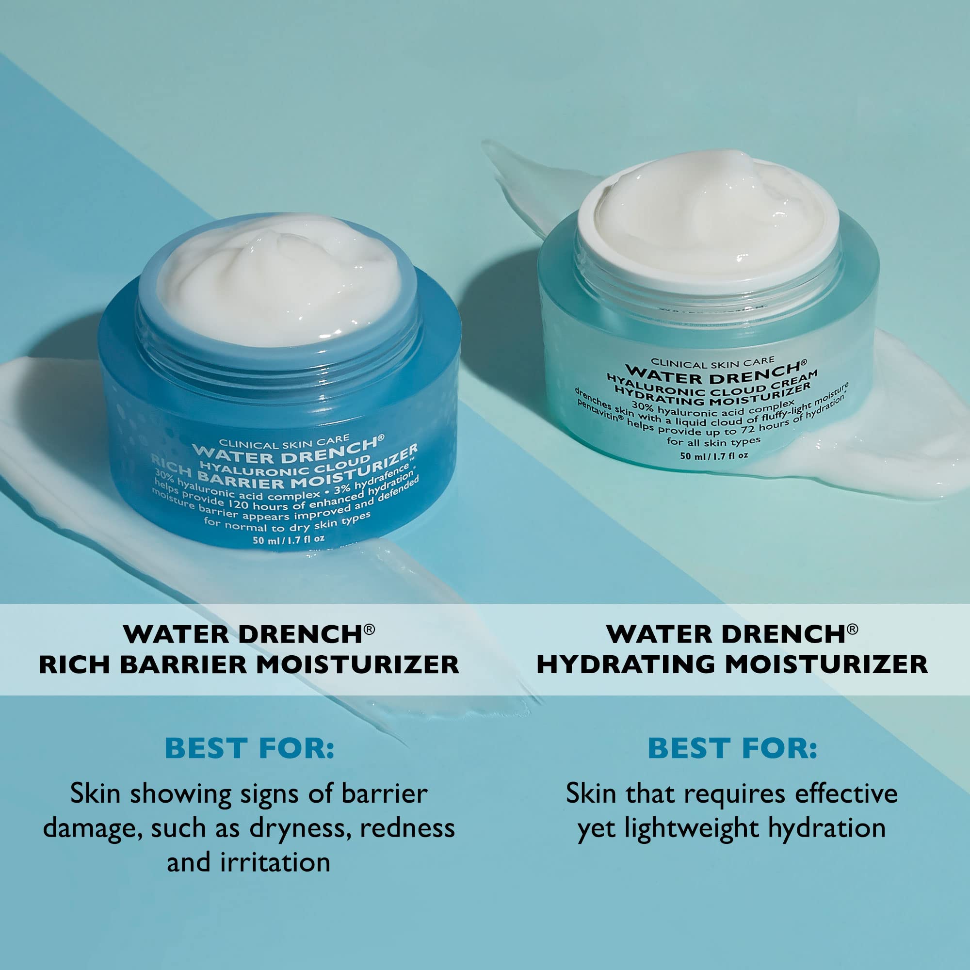 Peter Thomas Roth Water Drench face closeup with subtle luminous finish