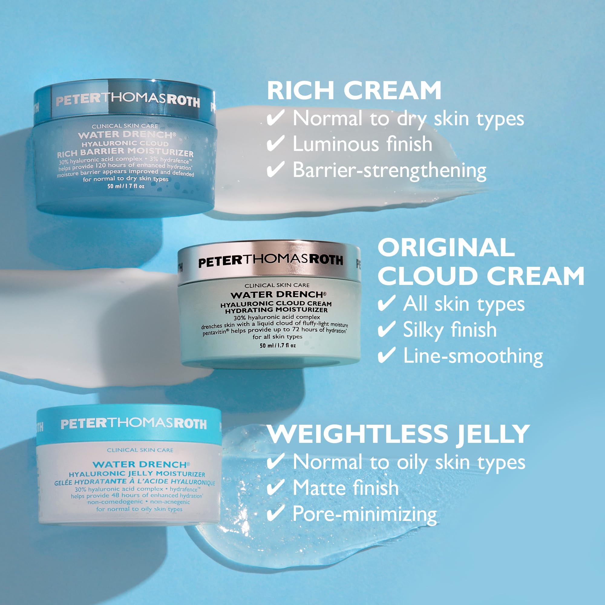 Illustrated ingredients of Water Drench Hyaluronic Cloud Cream