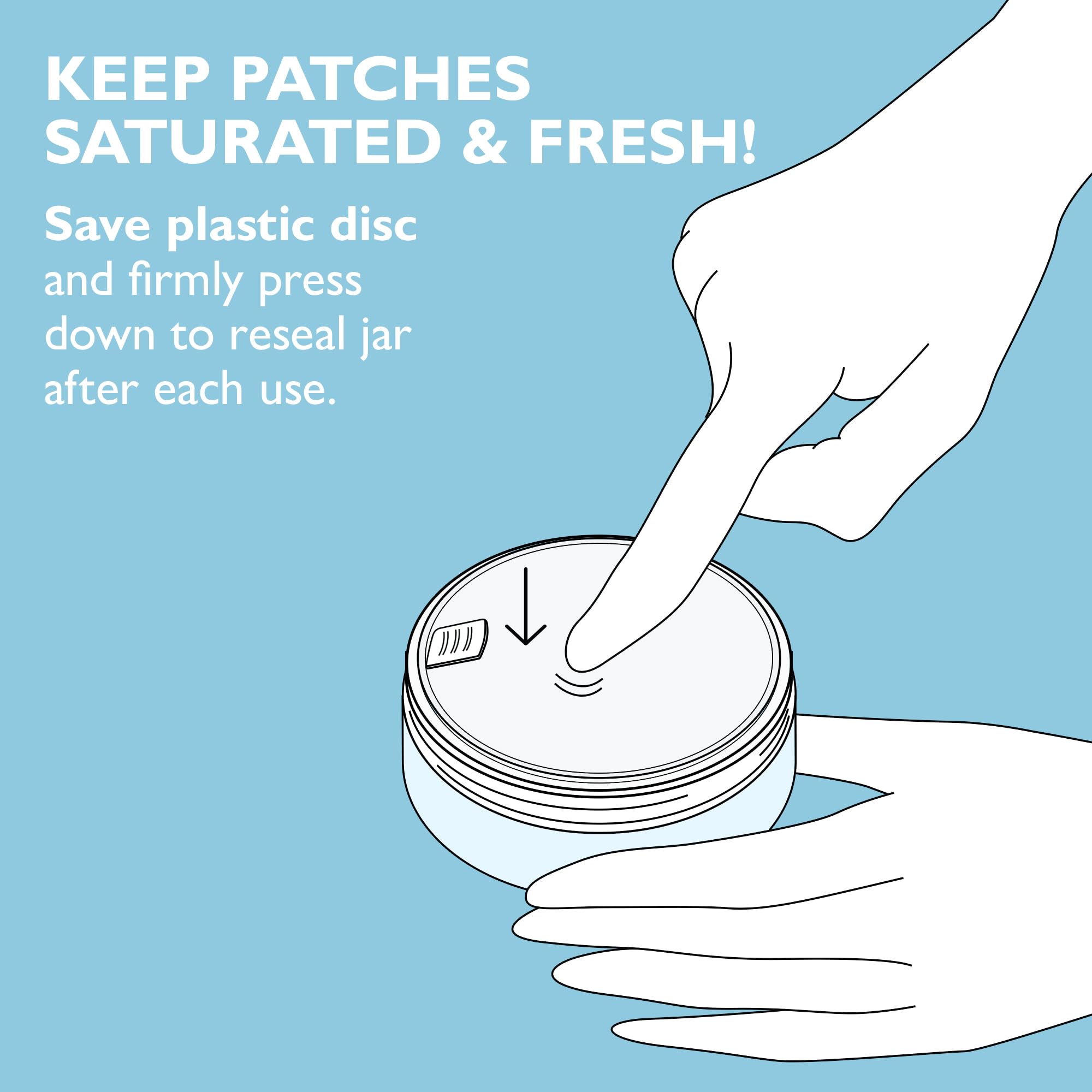 Marshmallow root extract in Water Drench patches helps soften the skin appearance.