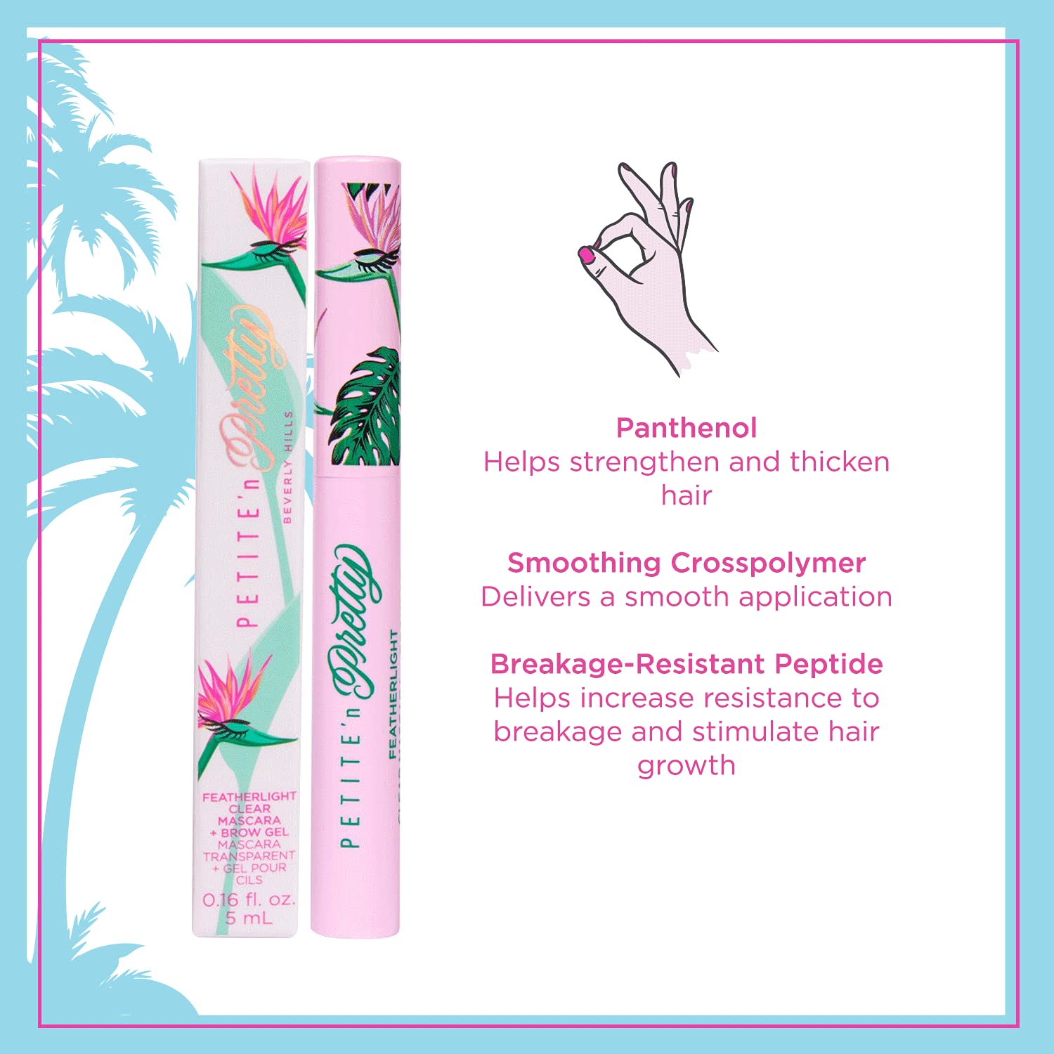Aplicador para cejas Petite 'N Pretty, control suave