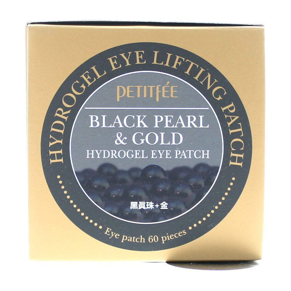 Parche ocular Petitfee con hidrogel y perla negra y oro, revitaliza la mirada