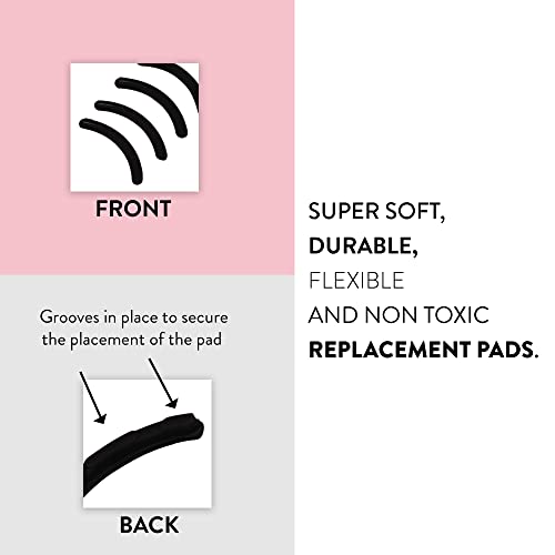 Petunia Skincare Thick Round Pads: soft, non-slip grip for secure curling.