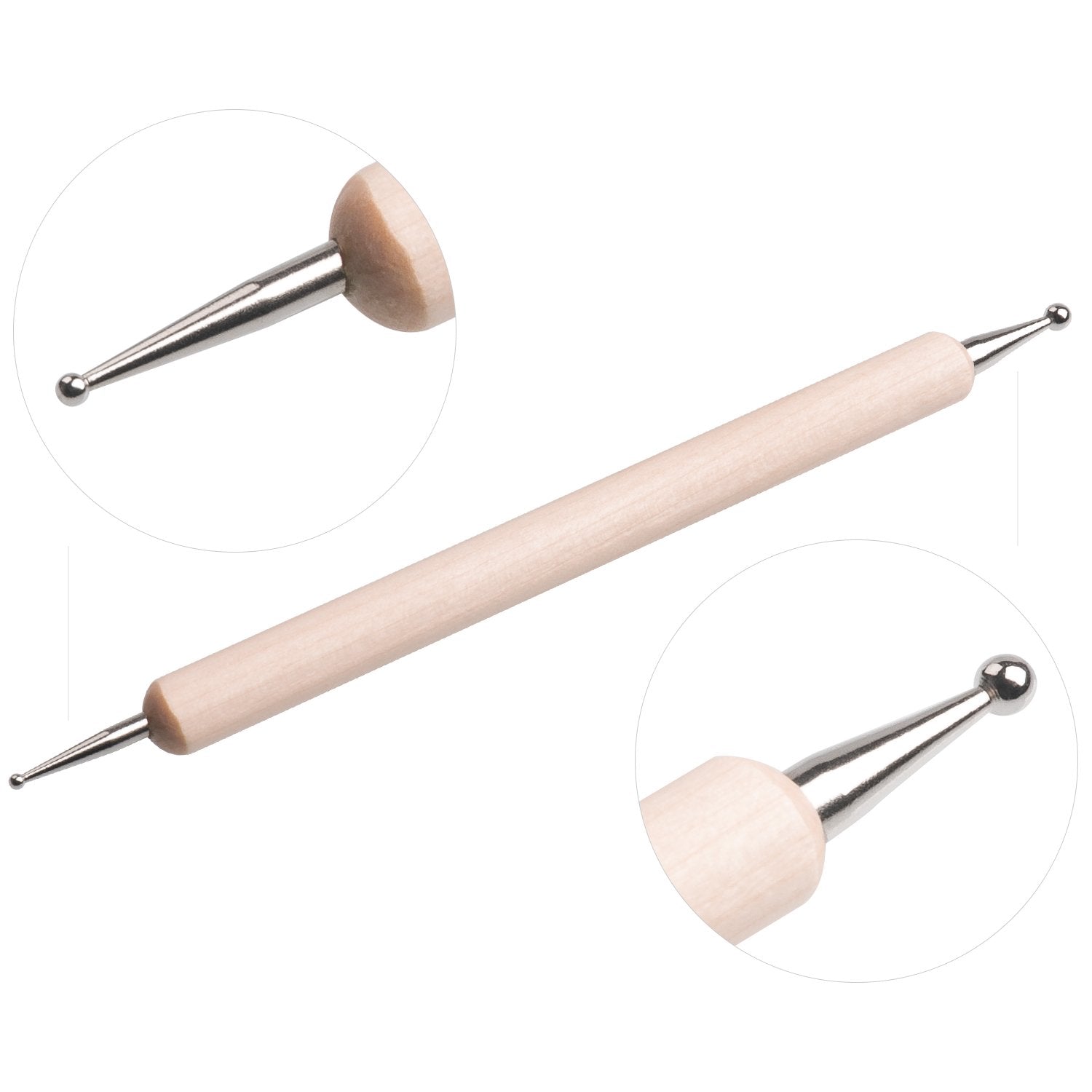 Petutu acrylic color handles provide a comfortable grip during nail art sessions.