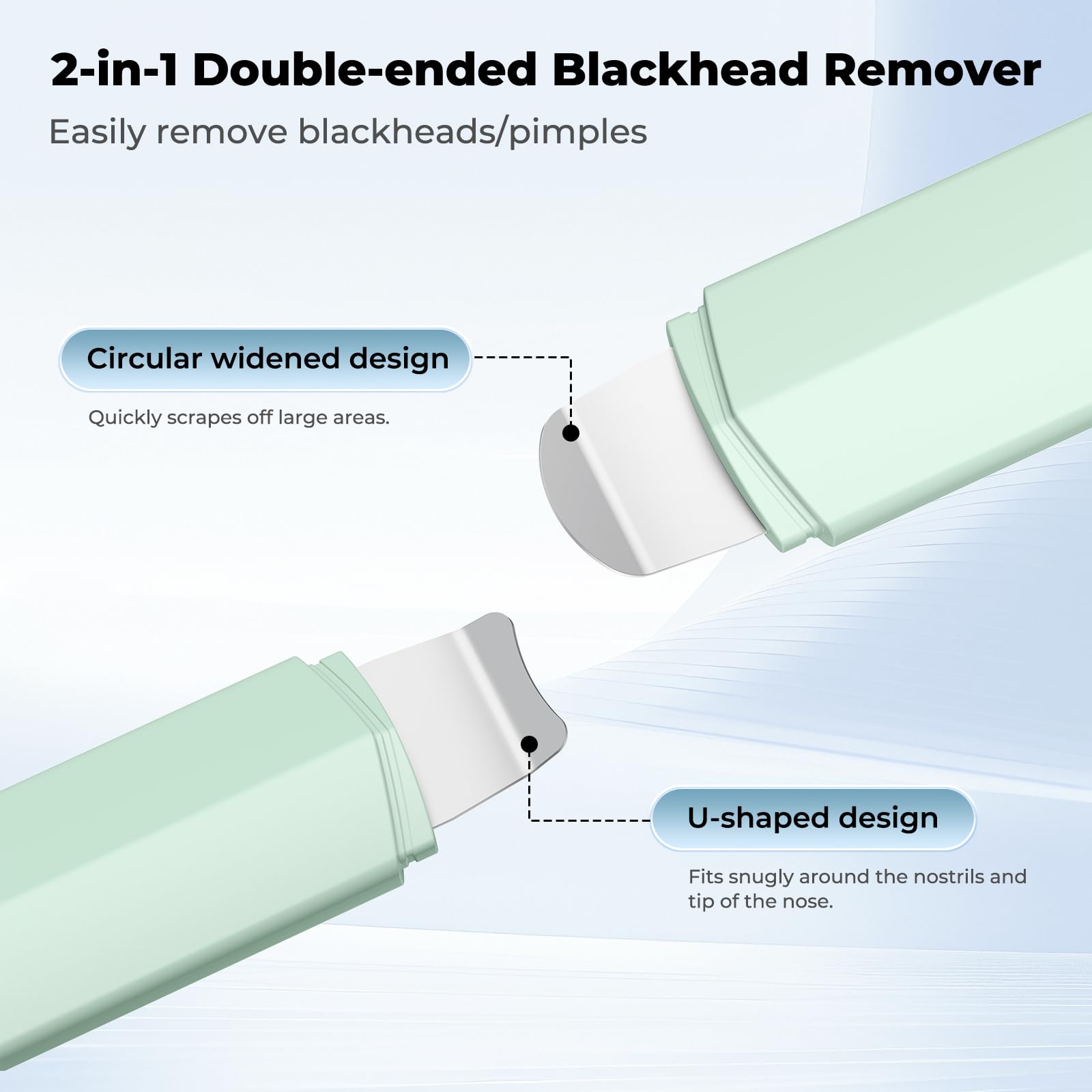 PETYDOOT stainless steel ergonomic handle for comfortable use.