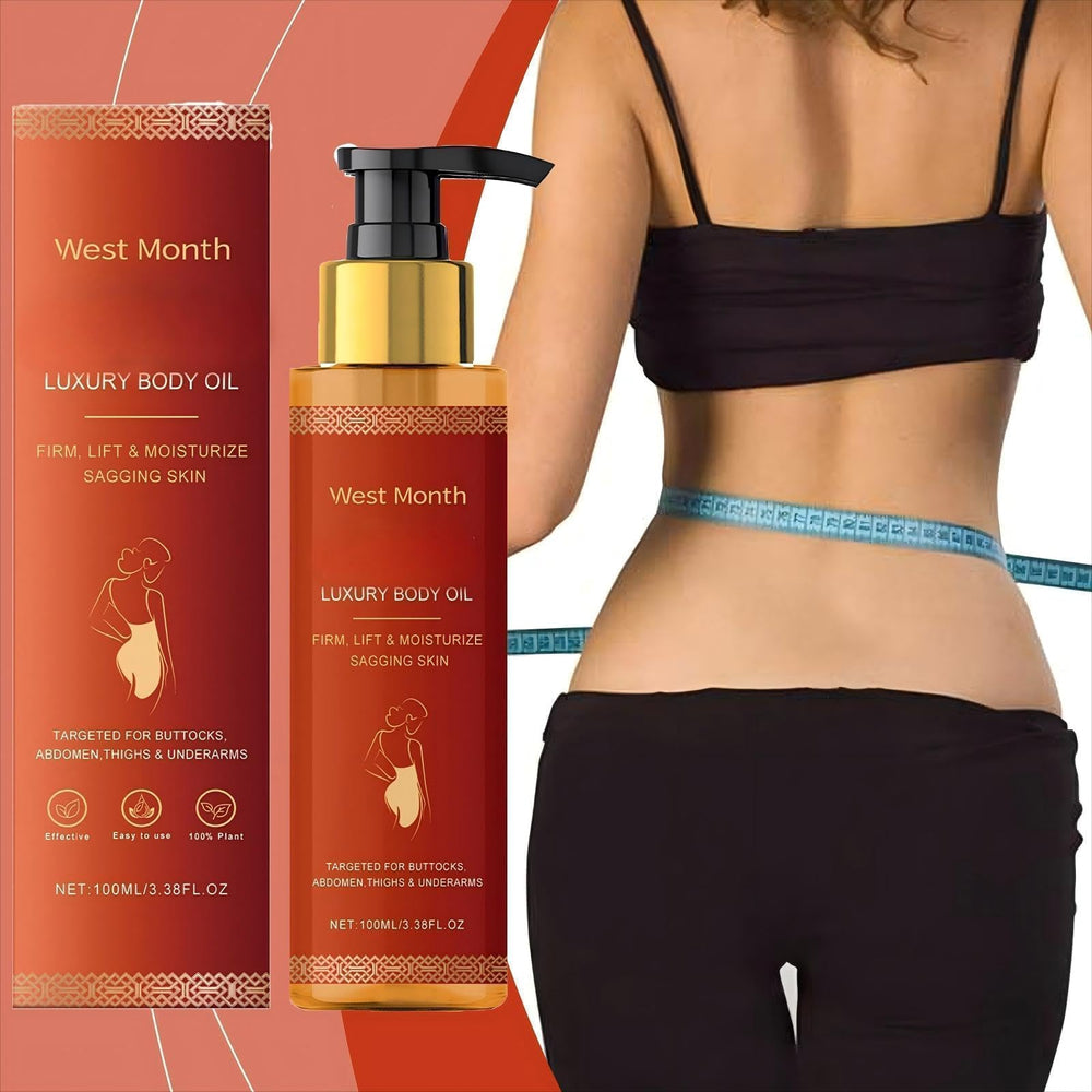pewatul Body Firming Oil packaging and branding highlighting premium skincare ritual.