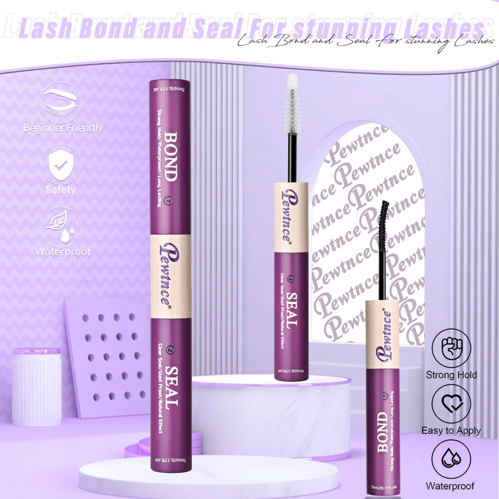 Pewtnce EverGrip bond-base applicator shows strong base for secure lash clusters.