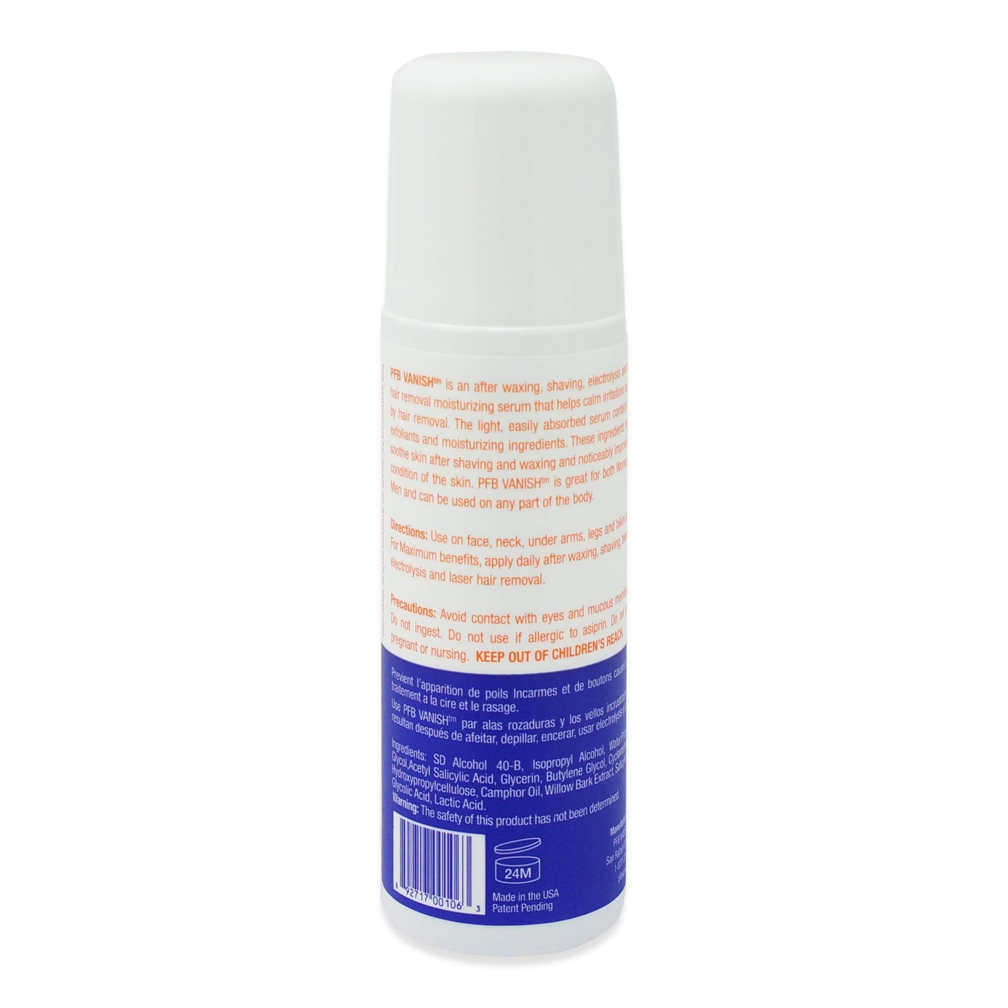 PFB Vanish bottle featuring Chromabright for balanced skin tone.