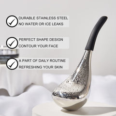 Pfefe Ice Globes eye cooling focus for gentle de-puffing around the eye area.
