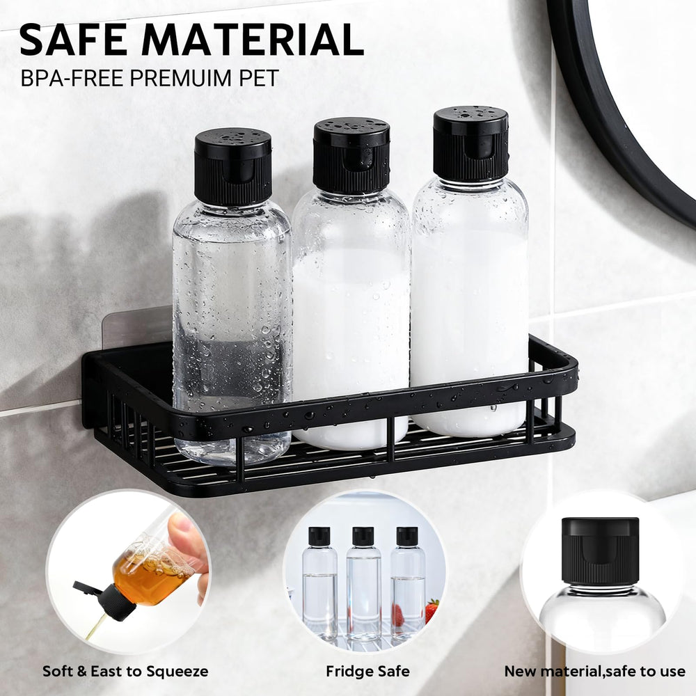 Pfesuqo all-scene travel bottles ideal for trips, gym, and camping.