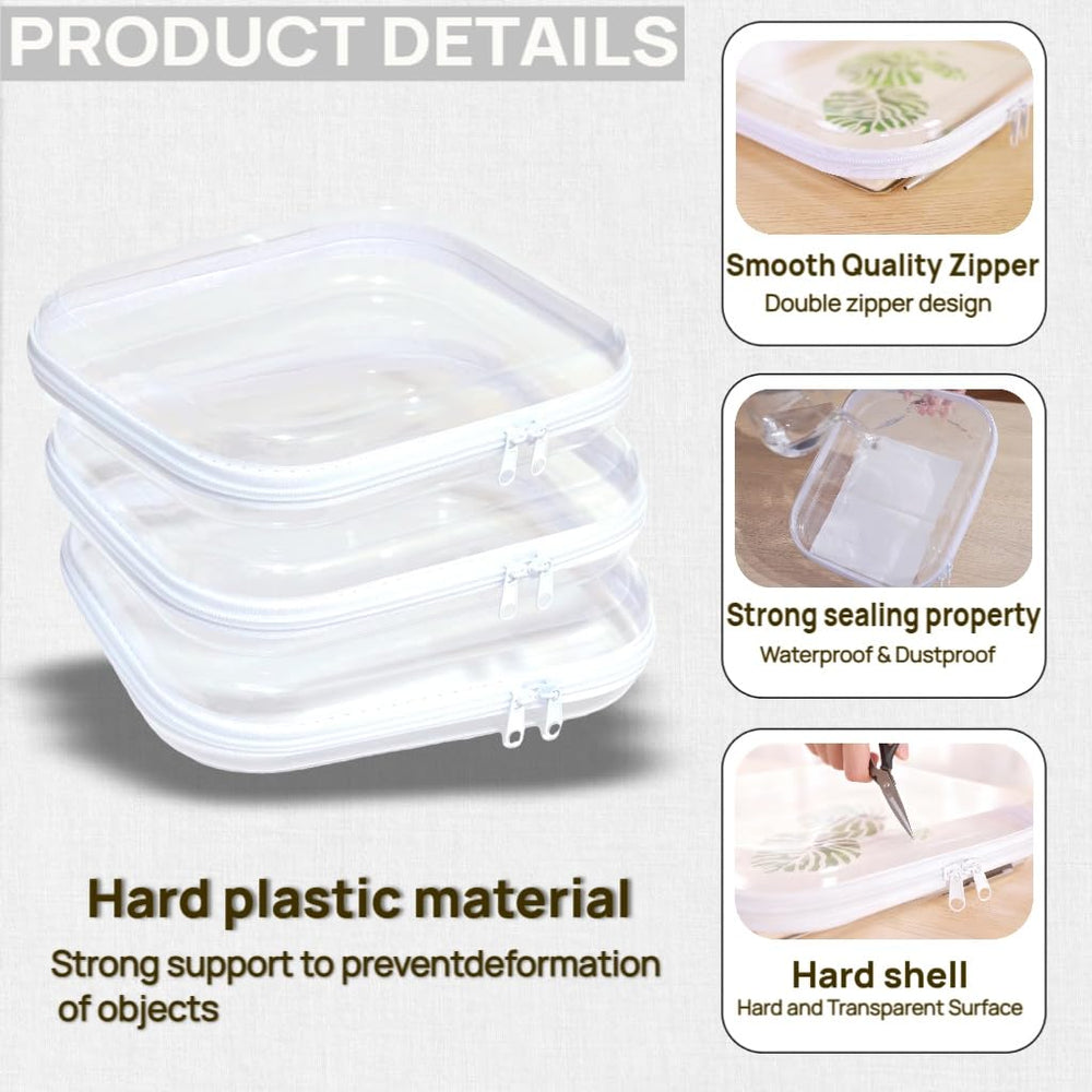PGAXM clear hard case small size ideal diaper bag or toy storage