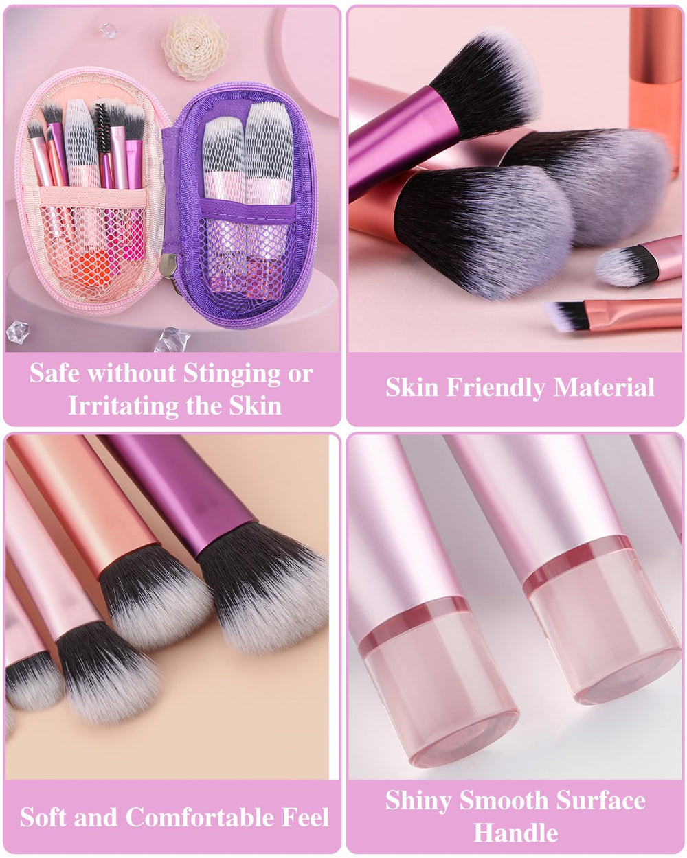 PGRODE blush brush close-up for precise, controlled application