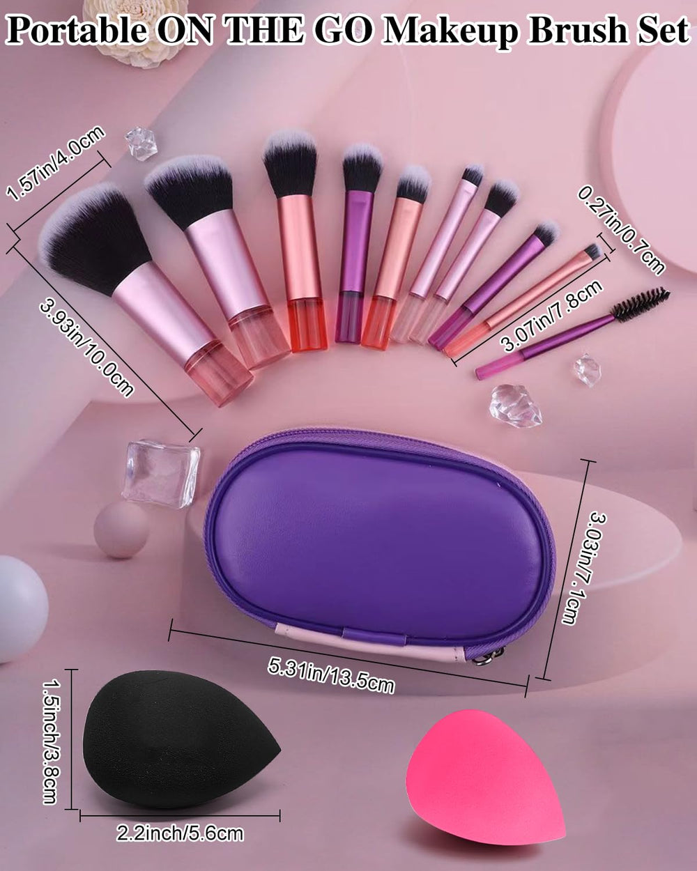 PGRODE eyeshadow brush fluffy bristles ensure even color distribution