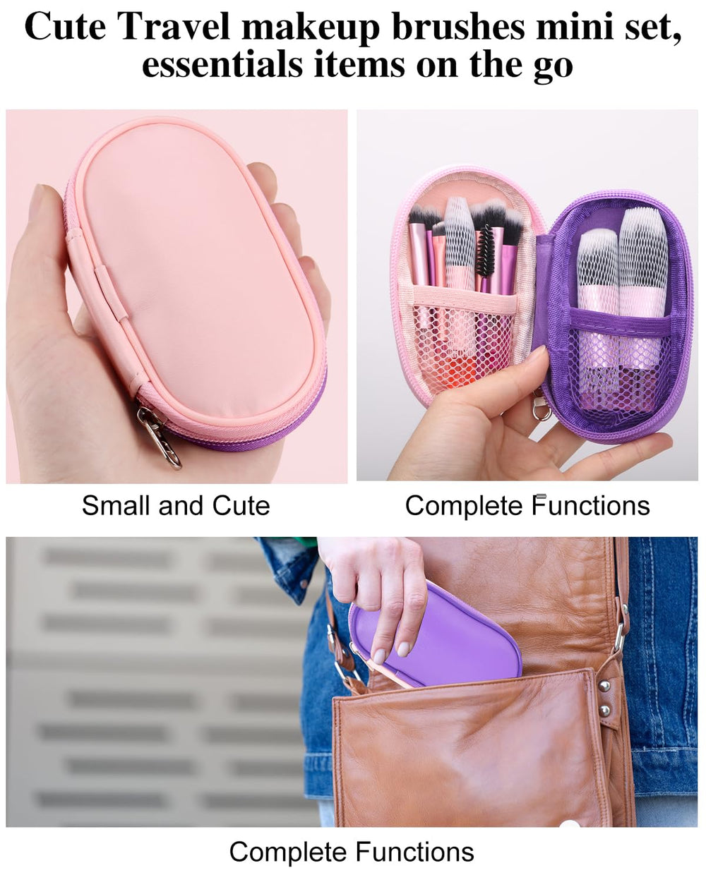 PGRODE travel pouch protects brushes and keeps contents organized