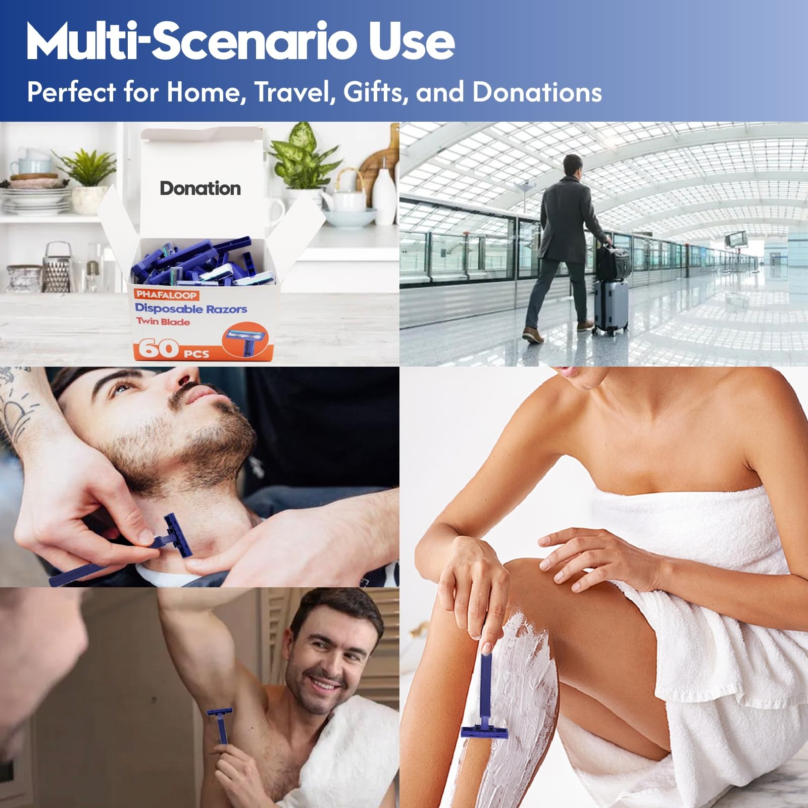 Phafaloop twin blade charity donation pack supports shelters with reliable grooming tools.
