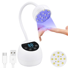 PHAIN Mini UV LED Nail Lamp front view for home use with compact design