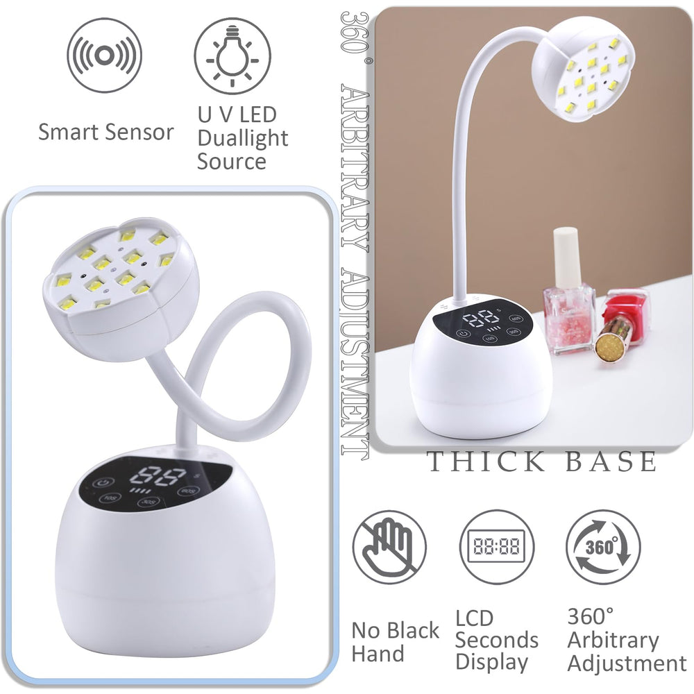 PHAIN cordless USB powered nail lamp for portable gel curing