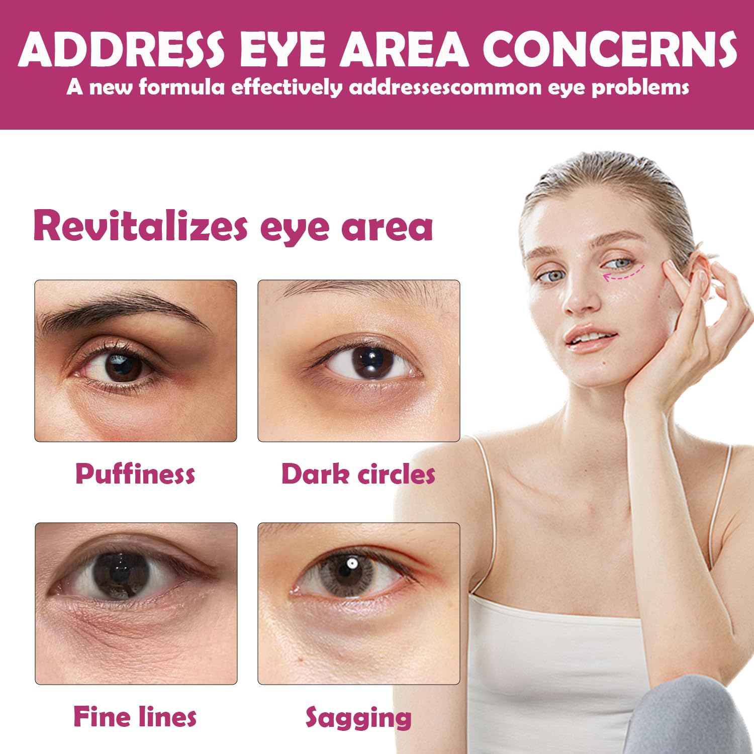 Phanund bálsamo multi-calcio para contorno de ojos, ayuda a conservar humedad.