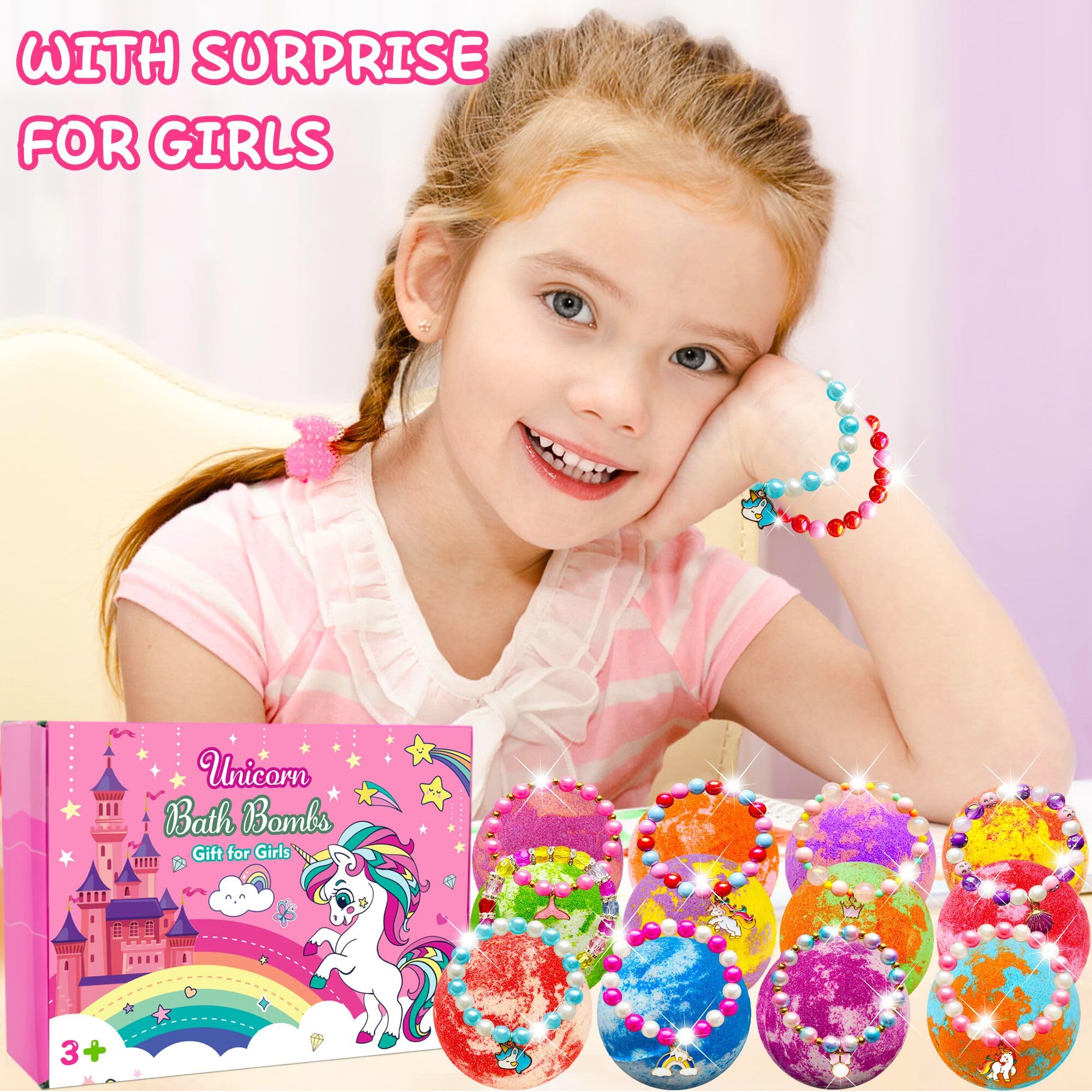 Bomba de baño unicornio Phaorui aroma sandía y agua colorida