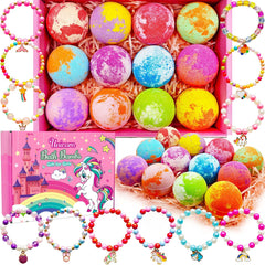 Bomba de baño unicornio Phaorui con sorpresa para niñas, ideal regalo