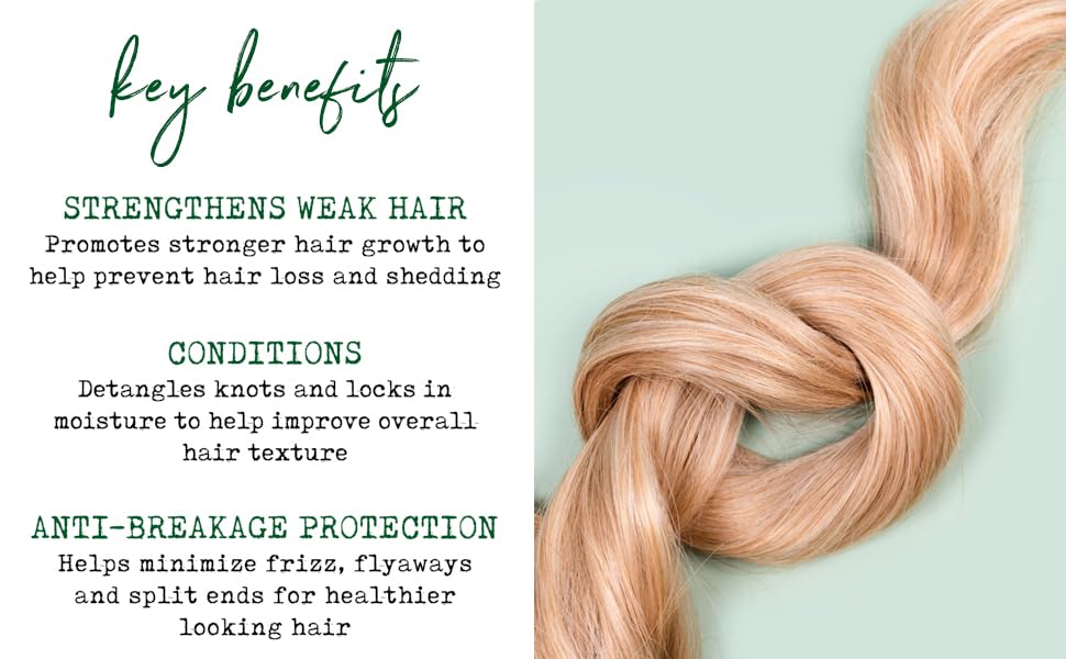 PHARM TO TABLE cap shot illustrating non-greasy formula and detangling benefits