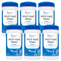 The Pharma-C Witch Hazel Wipes canister with dome lid for easy dispensing