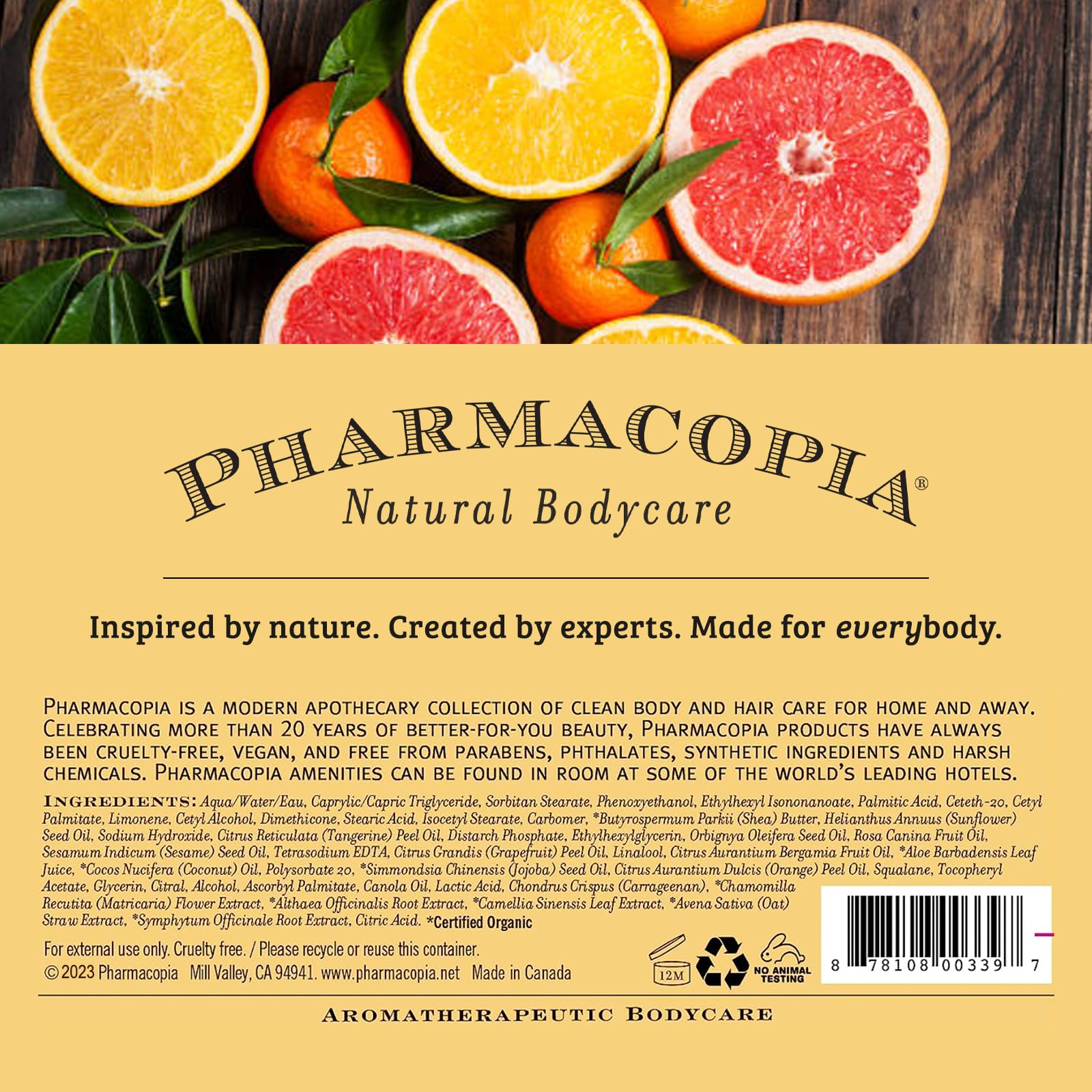 Pharmacopia Citrus Shampoo family-use scenario showing kid-friendly packaging