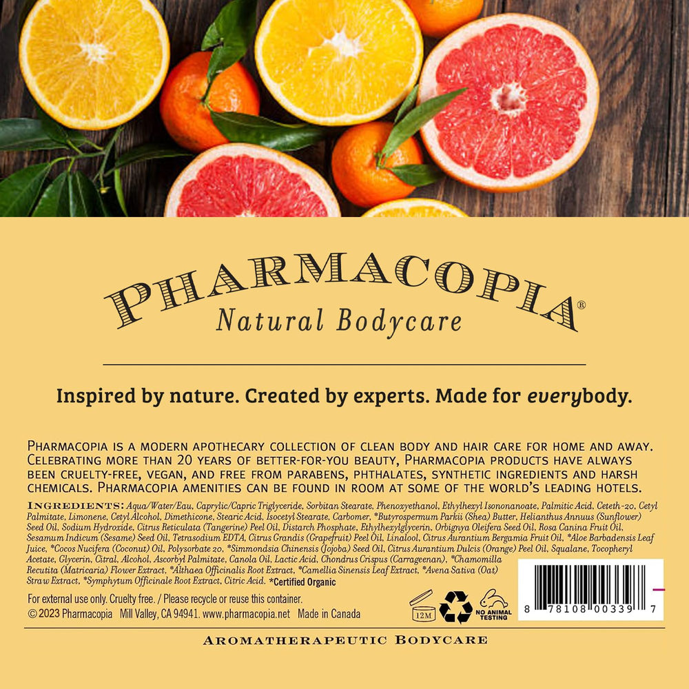 Pharmacopia Citrus Shampoo family-use scenario showing kid-friendly packaging