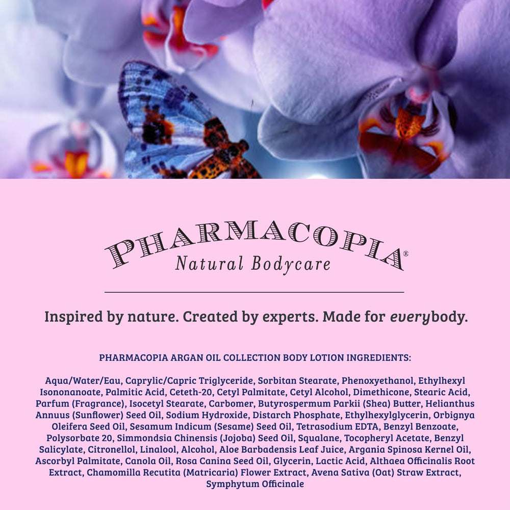 Pharmacopia hotel collection vibe evokes premium spa at-home experience.