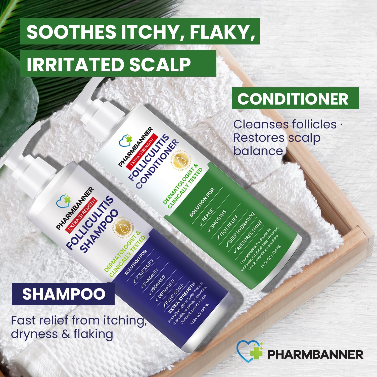 PHARMBANNER argan oil conditioner bottle delivering hydration and shine