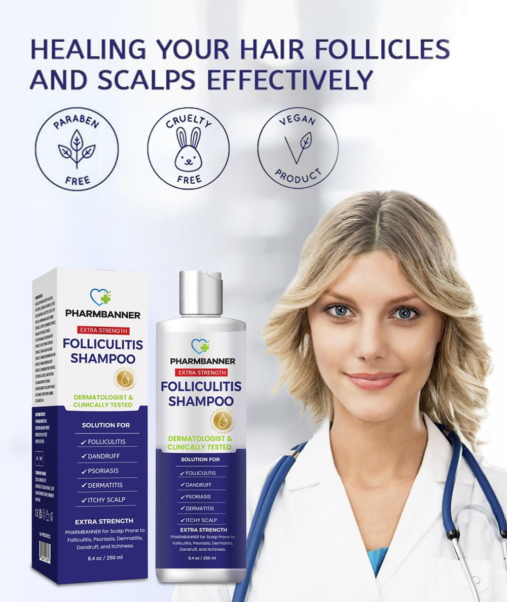 PHARMBANNER product line highlights mild herbal extracts for sensitive scalps.