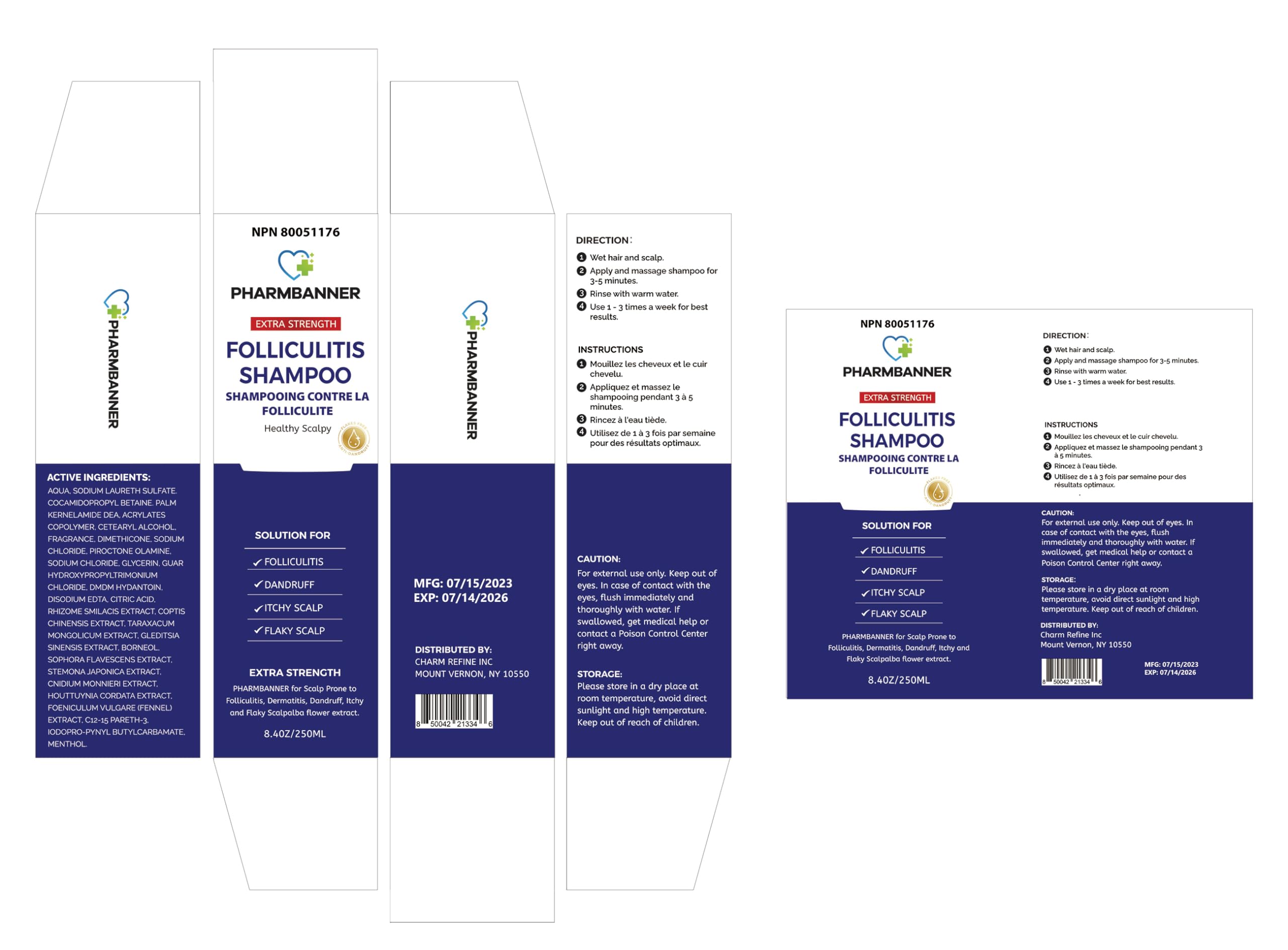PHARMBANNER safe formula badge emphasizes mild herbal care.