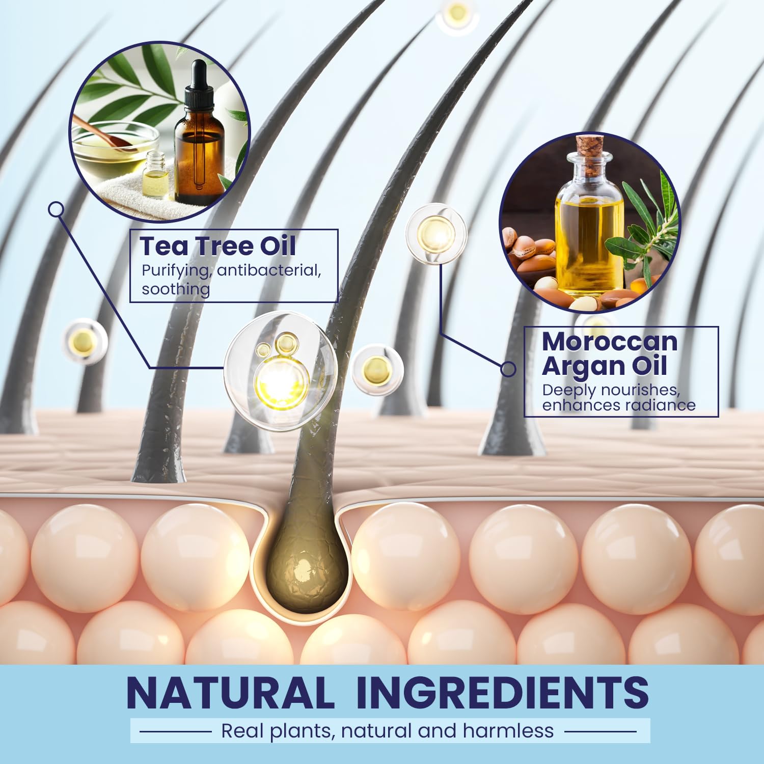 PHARMBANNER scalp care ritual steps image showcasing soothing routine