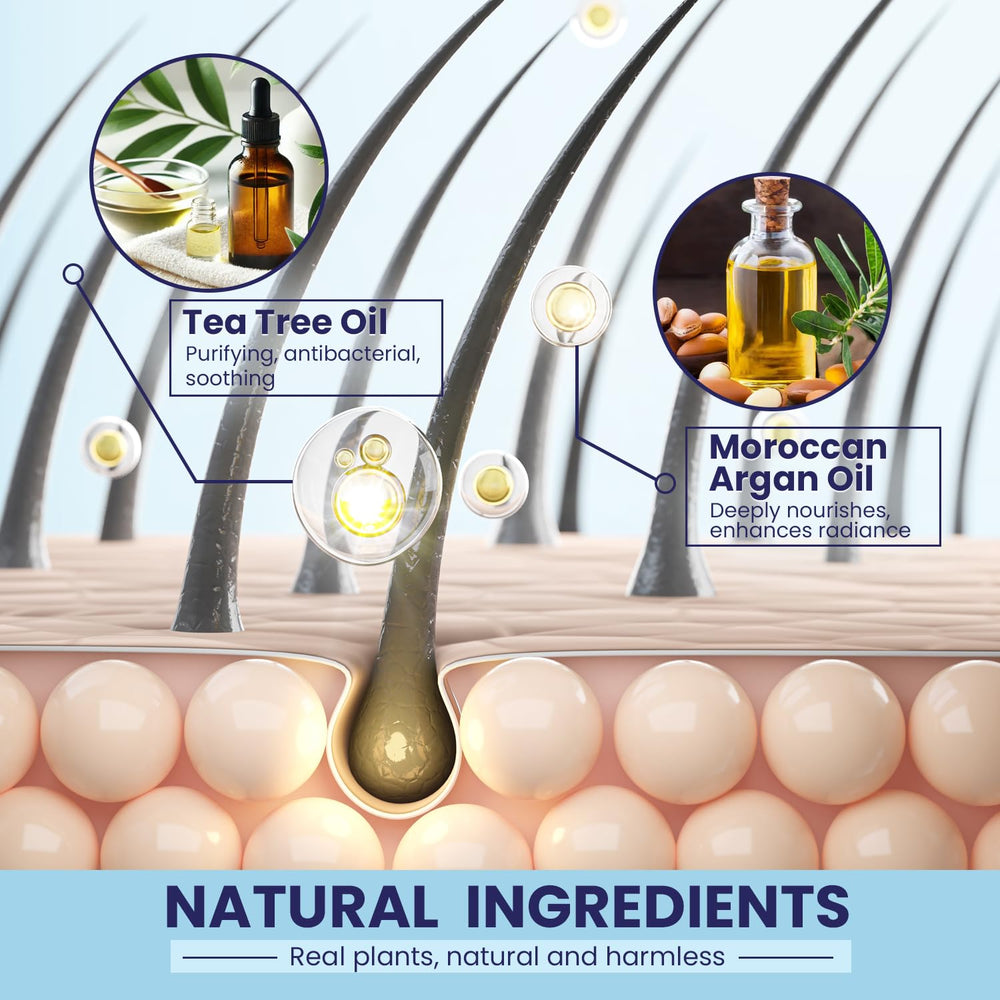 PHARMBANNER scalp care ritual steps image showcasing soothing routine