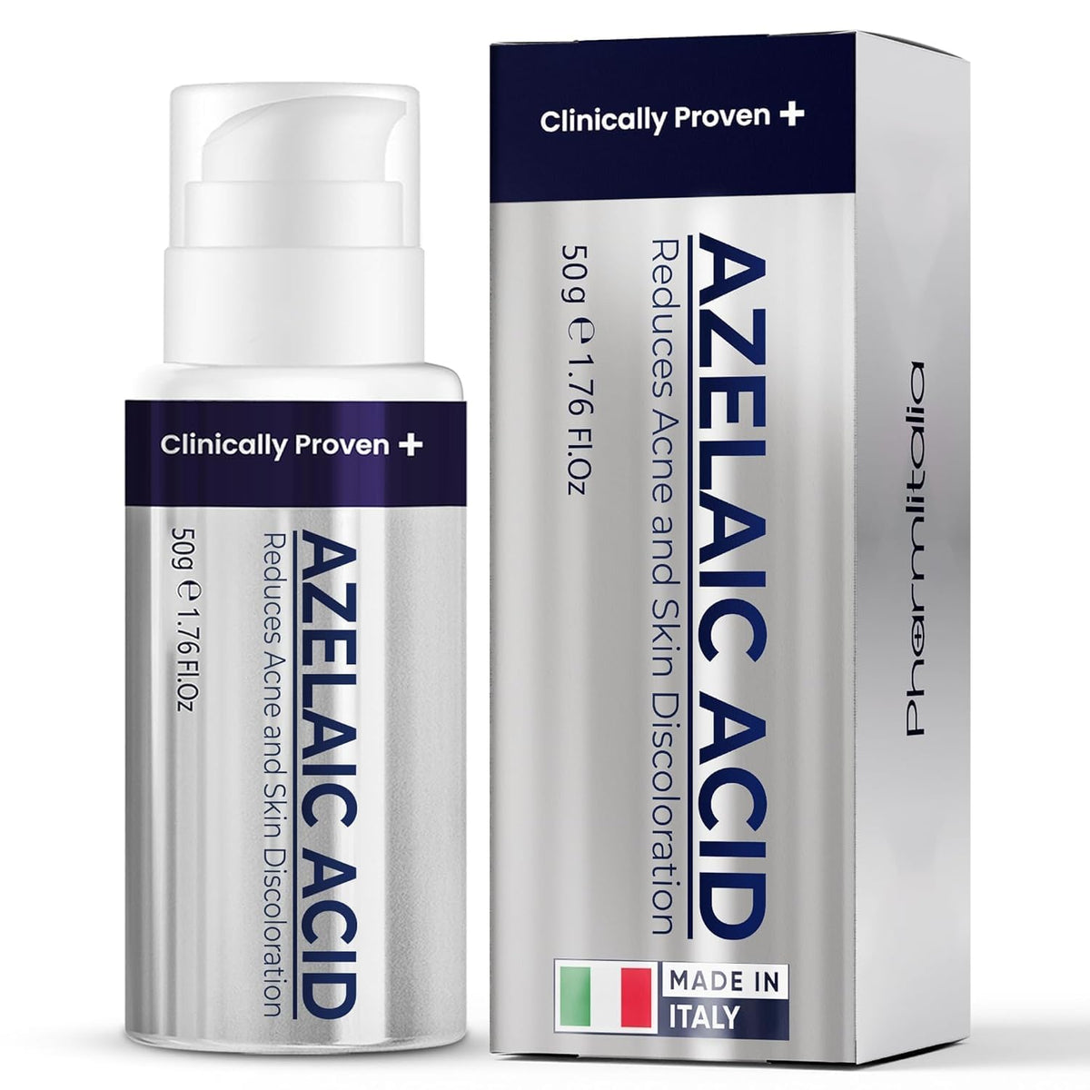 Pharmlitalia Azelaic Acid 15 cream tube for smoother skin texture