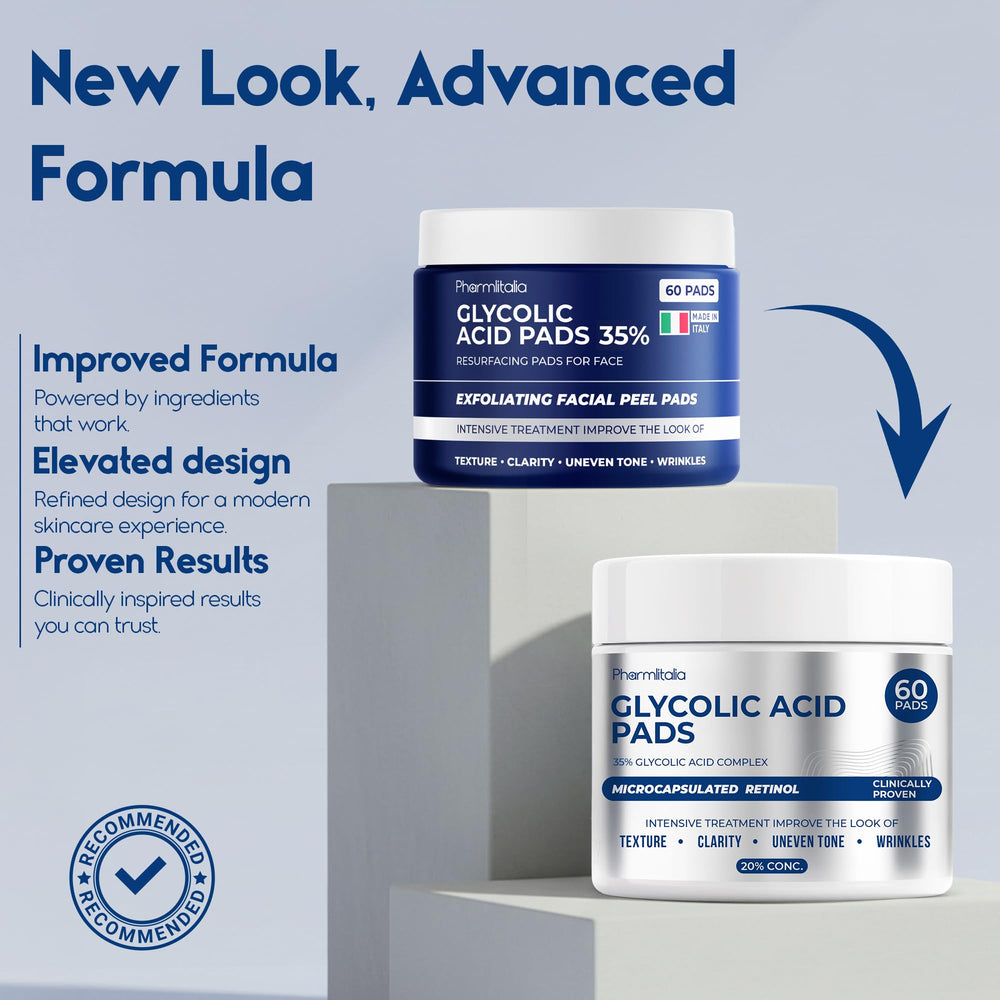 Pharmlitalia Glycolic Pads rutina diaria para cuidado general de la piel
