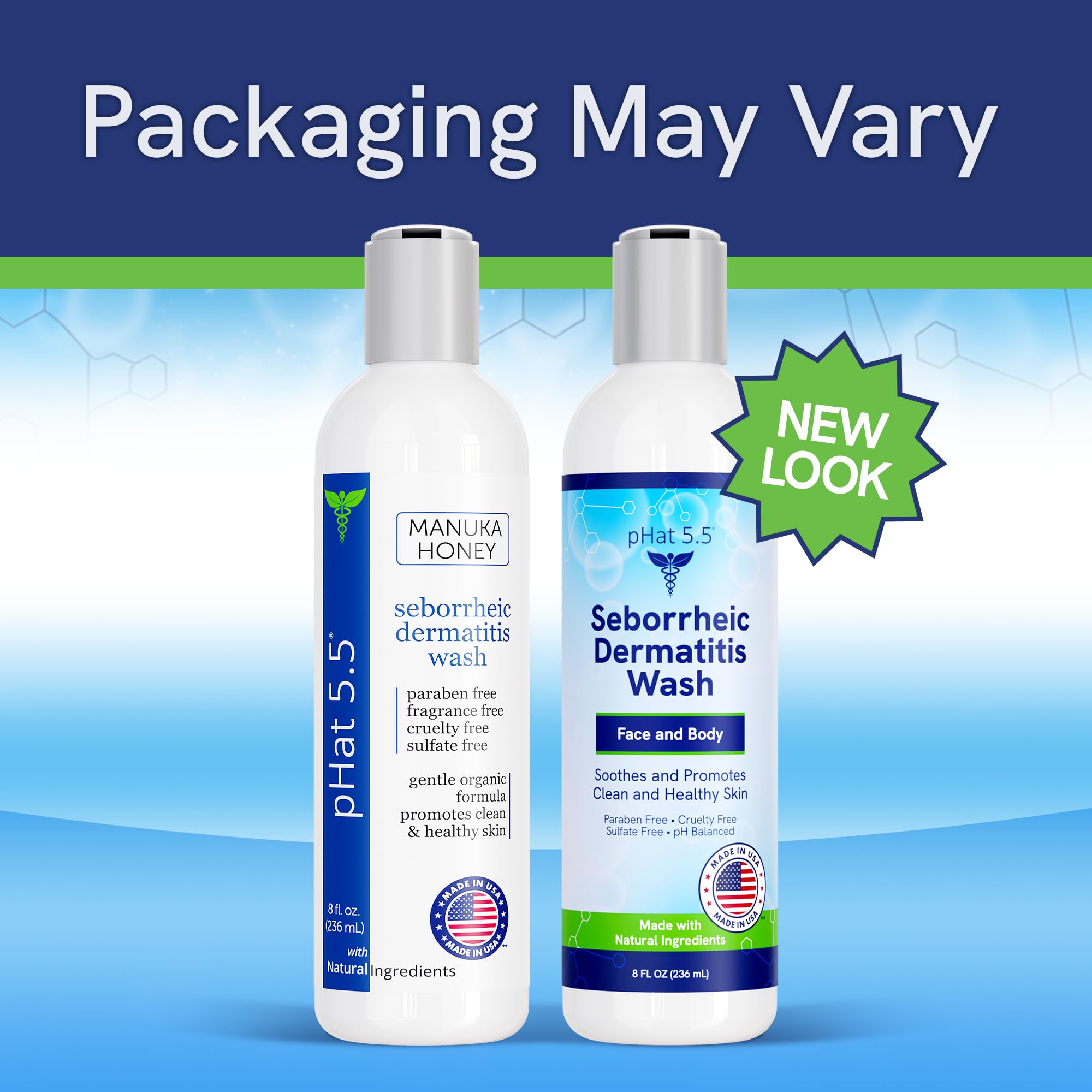 pHat 5.5 manuka honey face wash ingredients highlight soothing care.