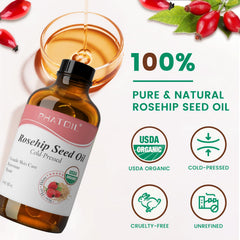 PHATOIL aceite de rosa mosqueta con gotero para dosis precisas.