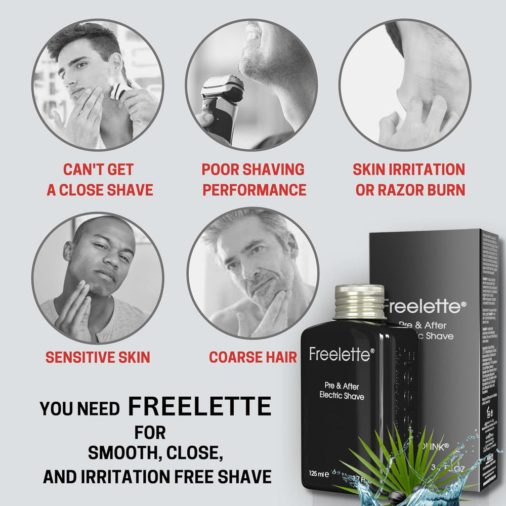 Pherolink Freelette balm in hand, ready for a smooth shave