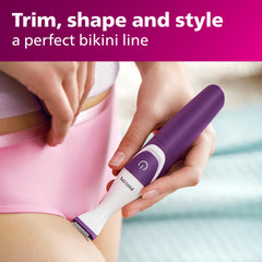 Philips Bikini Genie trimming combs attach for customizable hair length and neat edges