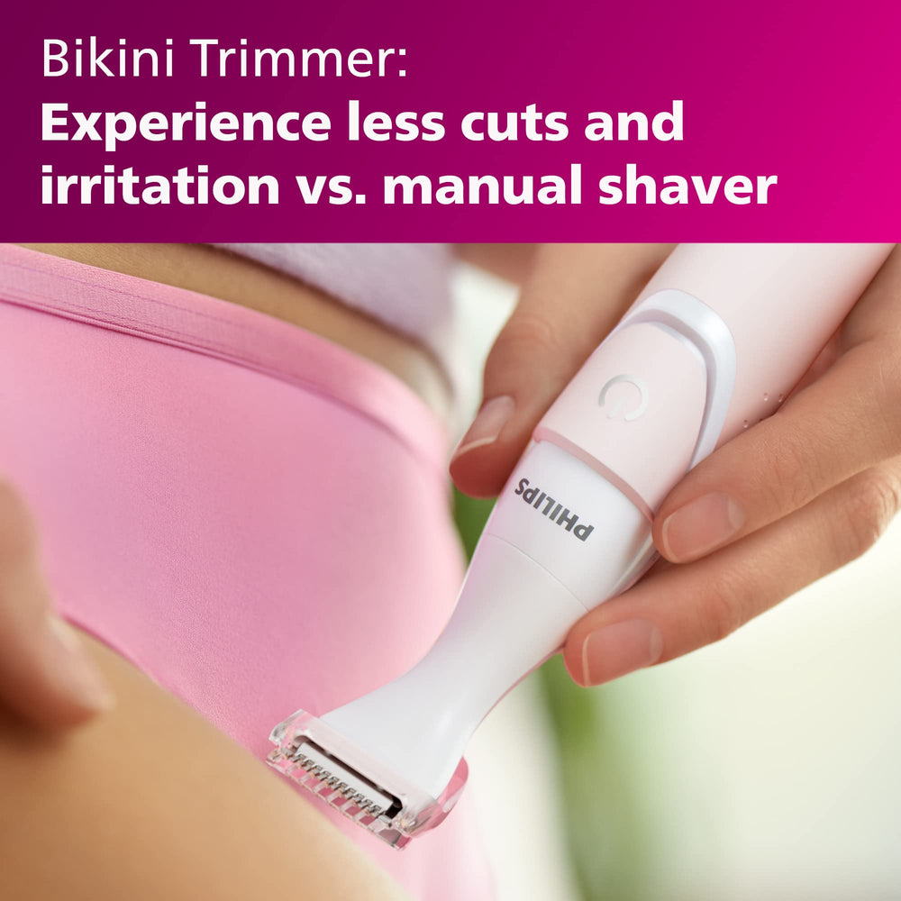 Philips Bikini Trimmer compact design fits easily in a purse