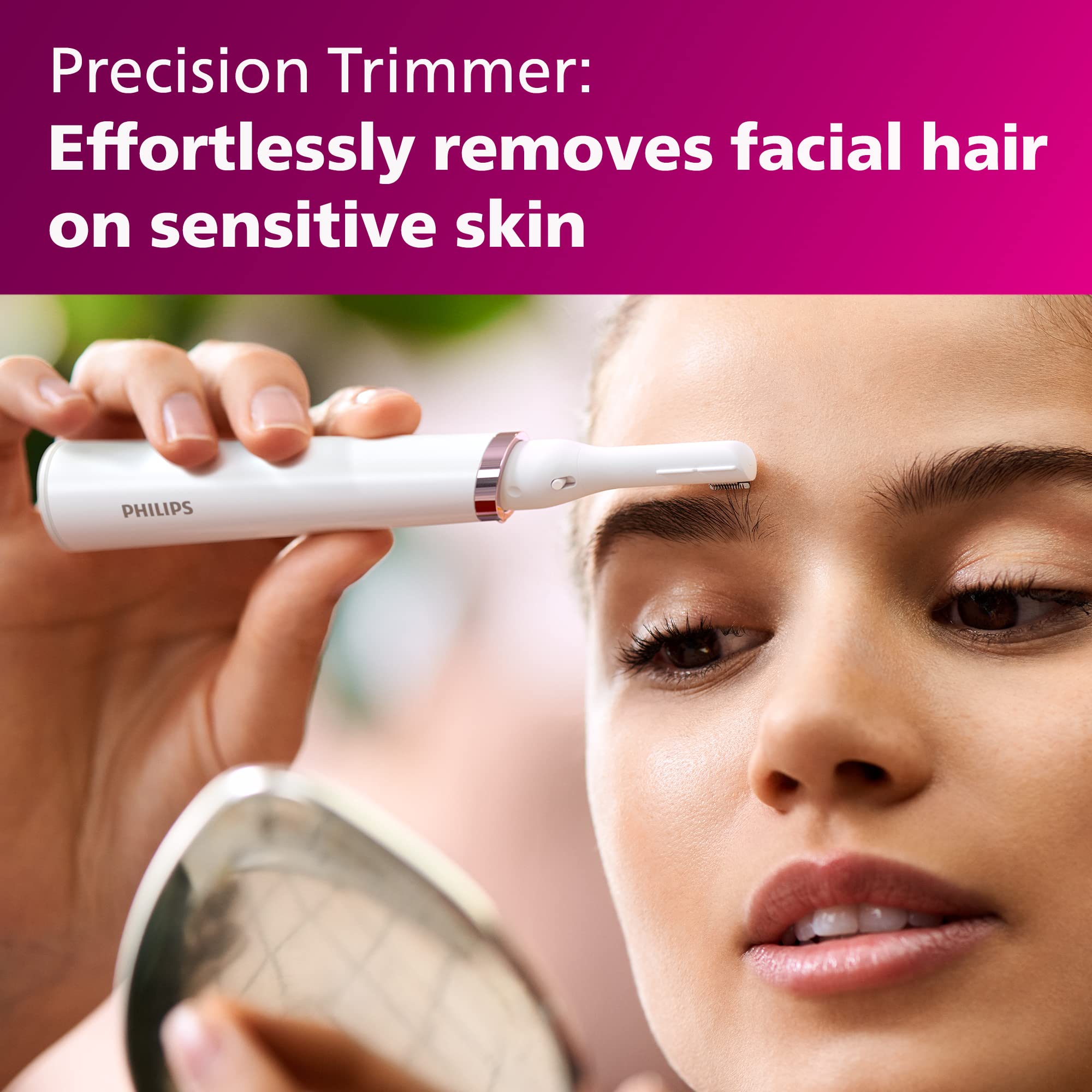 Philips Bundle pink white packaging showcases portable grooming duo