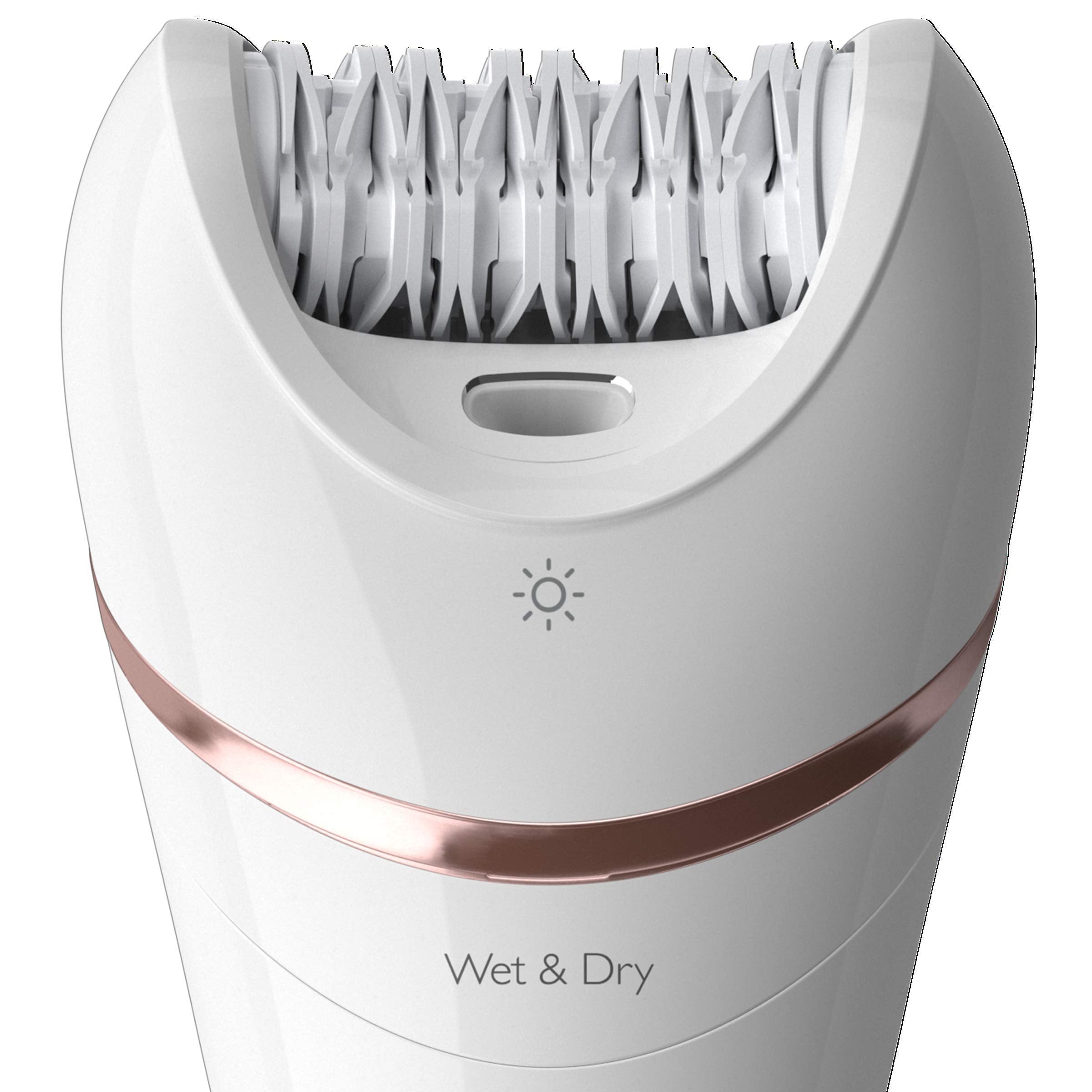 Philips Epilator Series 8000 BRE720/14 optimal contact cap ensures consistent removal